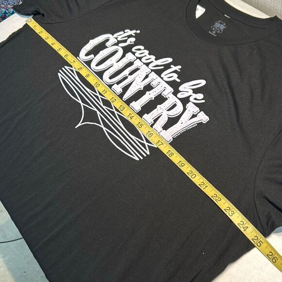 NEW Texas True Threads "It's Cool To Be Country" Tshirt Sz 2XL Short Sleeve Blac - Picture 5 of 6